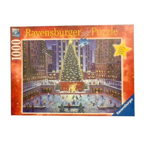 Ravensburger 195633 NYC Christmas Puzzle - Rockefeller Plaza Limited Edition NEW - Picture 1 of 3